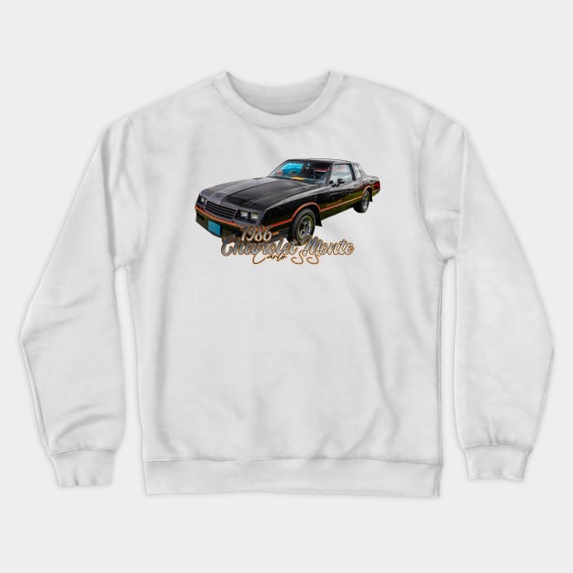 1986 Chevrolet Monte Carlo SS Crewneck Sweatshirt by Gestalt Imagery